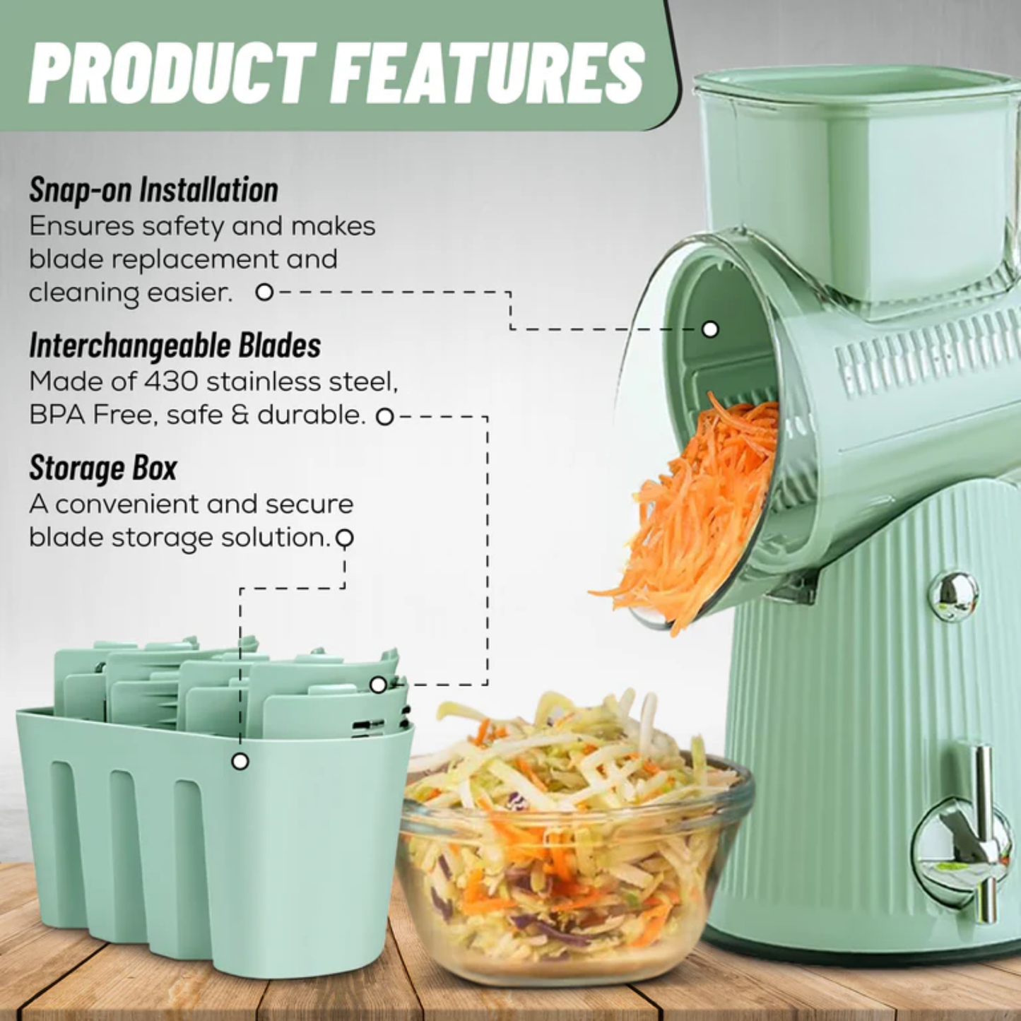 PrepPro 5-in-1 Grater