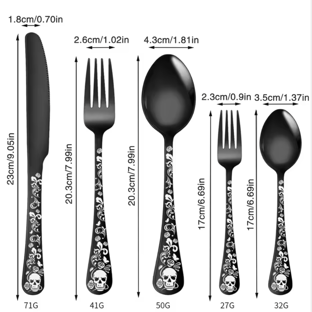 Skull Patterned Set